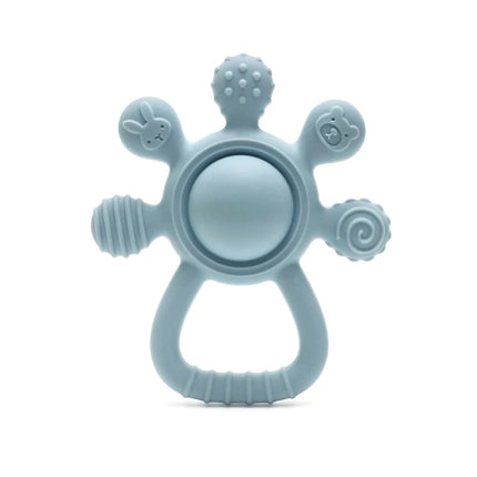 Baby Silicone Teether Rattle Toys BPA Free Palm Design Chewing Toy for Infants Newborn Gifts Easy to Grip Babies Teething Toys