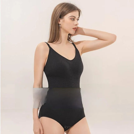 Large Size Shapewear Underwear  Design Button Closure Abdomen Control Bodysuit Butt Lifting One-Piece Suit for Women