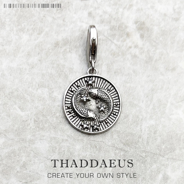Charm Pendant Aries Taurus Gemini Cancer Leo Virgo Libra Scorpio Sgr Cap Aqu Pisces Zodiac Sign Vintage Gift 925 Sterling Silver