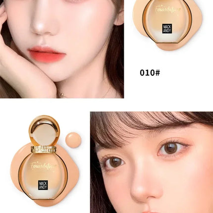 40ML Full Cover Face Base Liquid Foundation Makeup Waterproof Long Lasting Facial Concealer Whitening BB Cream Korean Cosmetics
