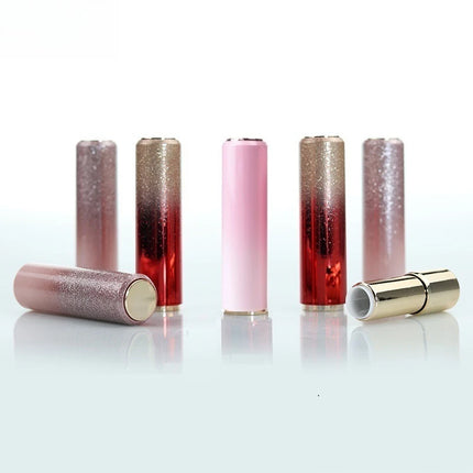 20pcs 3.5g Gradient Press Lipstick Tube Rose Gold Pink Purple Twist-Up Empty Lipstick Container 12.1mm Cosmetic Packaging