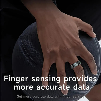 2 Set Display Screen Bluetooth Smart Rings Sleep Heart Rate Oxygen Monitoring Multi Sports Modes IP68 Waterproof Women Men Ring