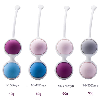 Silicone Vaginal Ball Kegel Exerciser Pelvic Floor Muscle Trainer Venus Ball  Exerciser Pelvic Floor Built-in Metal Ball Sex Toy