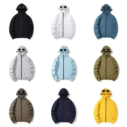 2025 Hot Selling Foreign Trade Men's Glasses Casual Round Neck Handsome Simple Leisure Outdoor Sports Hooded Glasses Hoodie