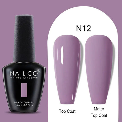 NAILCO Winter Series Color Gel Nail Polish 15ML Semi Permanent Soak Off Gel Varnishes Super Texture Gorgeous Nail Manicure Art