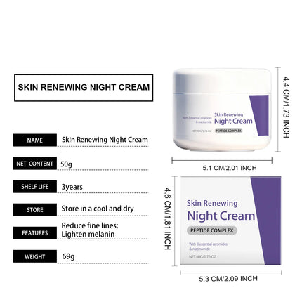 Niacinamide Brighten Night Cream Improve Dullness Inhibit Melanin Production Shrink Pores Deeply Nourish Skin Moisturizing Cream