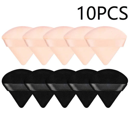 10PCS Puff Triangle Makeup Beauty Sponge Puff Triangle for Powder Makeup Blender Finger Puff Make Up Accessories Cosmetics PF03