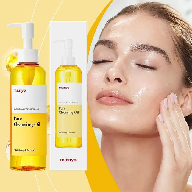 Pure Cleansing Oil Remover Oil Blackheads With Argan Oil Daily Makeup Remover Makeup Remove Blackheads Deep Pore Cleansing