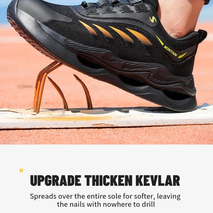 Rotary Button New Safety Shoes For Men Men's Work Shoes High Quality Steel Toe Sneakers Men's Shoes Work Safety Shoes