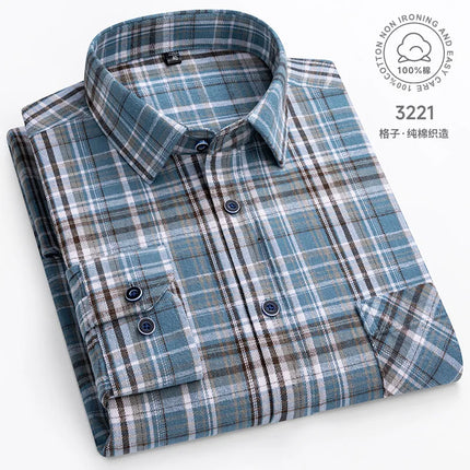 11XL Fits 160 KG Men's Flannel Shirts Long Sleeve Big and Tall 100 Cotton Men's Plaid Flannel Shirts Long Sleeve with Pockets