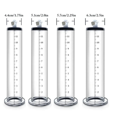 Acrylic Vacuum Cylinder Replacement Set for Men, Clear Manual Pump Tubes Extender Trainer Adult Accessories
