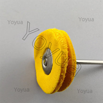 100pcs 25mm Dental Odontologia Polishing Brush Wheel Rotary Tools 2.35/3.00mm Shank Wool Goat Cotton Black Buff Dentistry Lab