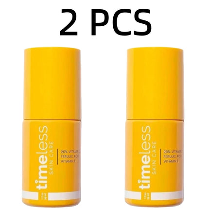 Timeless 20% Vitamin C Serum Ferulic Acid Vitamin E Antioxidant Brightening Hydrating Firming Reduce Fine Lines Face Essence