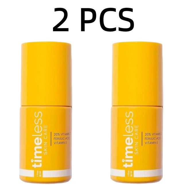 Timeless 20% Vitamin C Serum Ferulic Acid Vitamin E Antioxidant Brightening Hydrating Firming Reduce Fine Lines Face Essence
