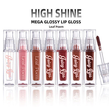 Hydrating Crystal Lip Oil - Plumping & Moisturizing Gloss with Tinted Shades for All Skin Types