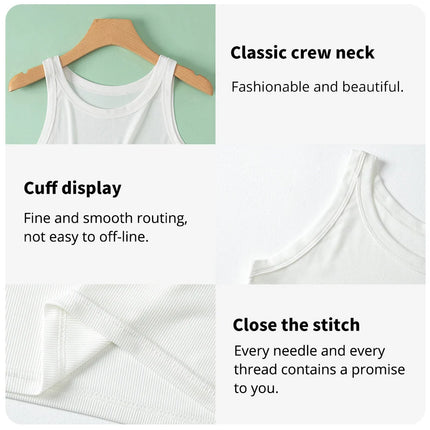 1/3 Piece Four Seasons Thin Solid Color Camisole for Young Women Plus Size Comfortable and Sexy T-shirt Shirt Casual
