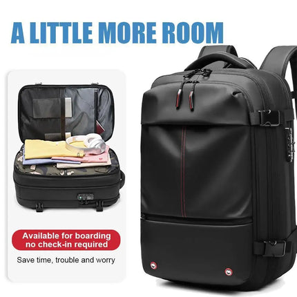 Travel New Backpack Men's Business Multi-function Computer Bag Vacuum Compression Large Capacity Backpack TPU Teen Bag Man