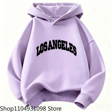 Casual Los Angeles Y2k Hoodie Kids Fashion Children's Sweatshirt Hoody Casual Hoodies for Boys Girls Clothes