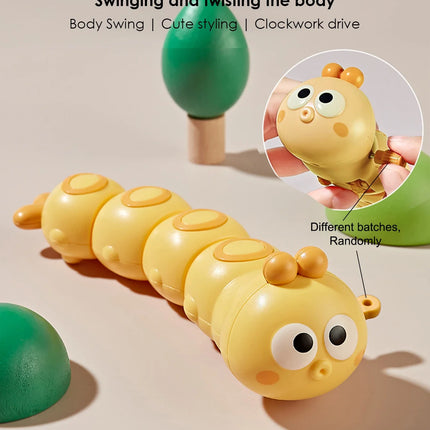 Cute Articulated Chain Caterpillar Crawling Toy Kids Early Education Stress Relief Fidget Toy Children Holiday Gift