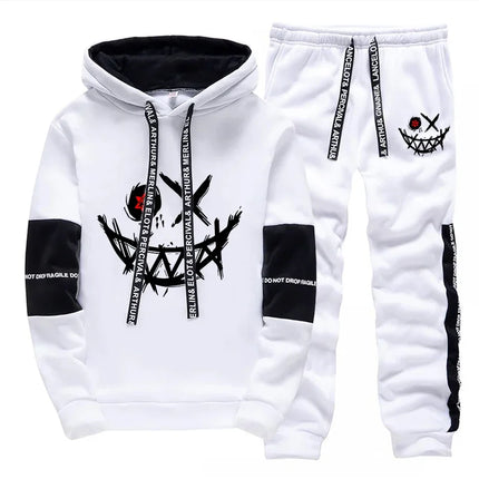 Men's Set/Hoodie/Pants 2026 Autumn Daily Casual Fashion Hooded Sweatshirt and Jogger Pants Urban Trendy Hoodie Sportswear Outfit