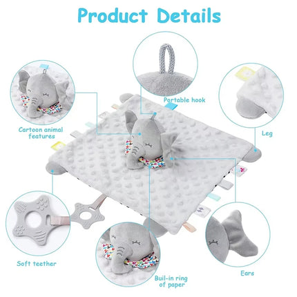 Personalized Baby Name Blanket Comforter Muslin Newborn Sleeping Doll Kid Sleep Toy Soothe Appease Towel Bib Saliva Towel Cotton