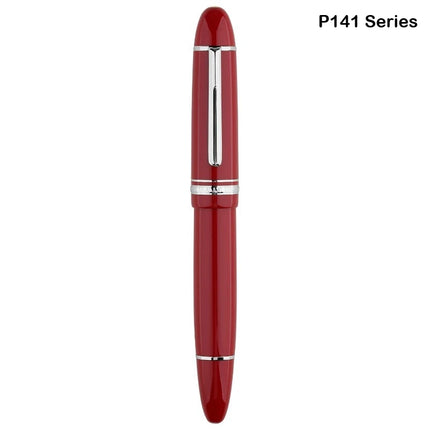 MAJOHN P140 Transparent Fountain Pen Sun Nib Metal Copper Piston Light Resin Body PK X159 9019 Stationery School Supplies