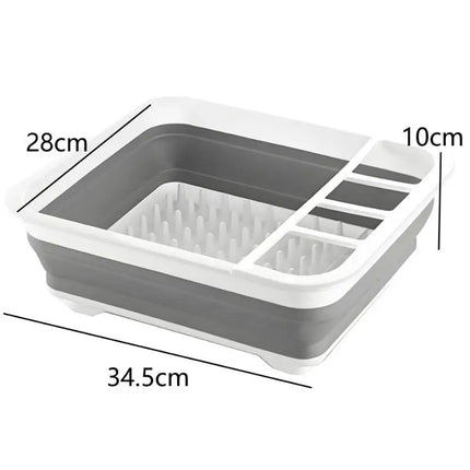 ✔Collapsible Dish Drying Rack Foldable Dinnerware Drainer Organizer Tableware Plate Portable Drying Rack For Kitchen Storage