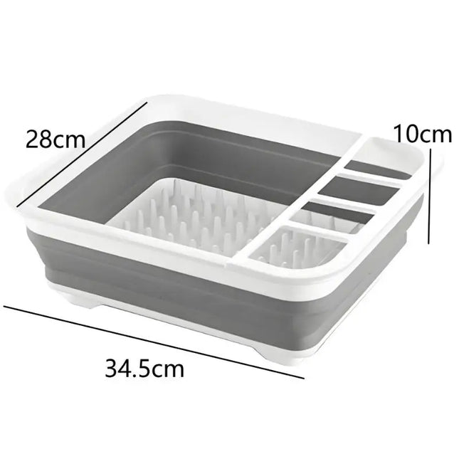 ✔Collapsible Dish Drying Rack Foldable Dinnerware Drainer Organizer Tableware Plate Portable Drying Rack For Kitchen Storage