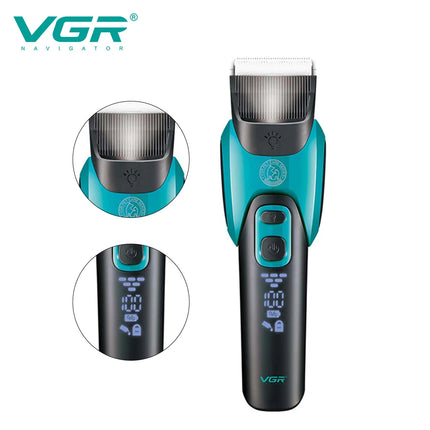 VGR 208 Pet Shaver Sharp Blade Deep Cleaning Hair Trimmer Safe and Reliable USB Pet Hair Removal Electric Push Cutting Razor