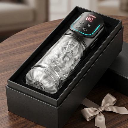 Automatic Male Masturbator Cup with Upgrade 12 S Vacuum Pump & 7 Sucking Rotating Licking Thusting Modes Pocket Pussy Stroker Blowjob Sex Toys For  MenAdult Toys Mens Sex Toys Pocket Pussy Pumps & Enlargers
