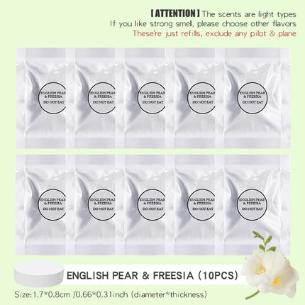 Just Refills No Plane & Pilot! dog bear car air freshener vent replacement tablets solid fragrance aroma perfume pads supplement