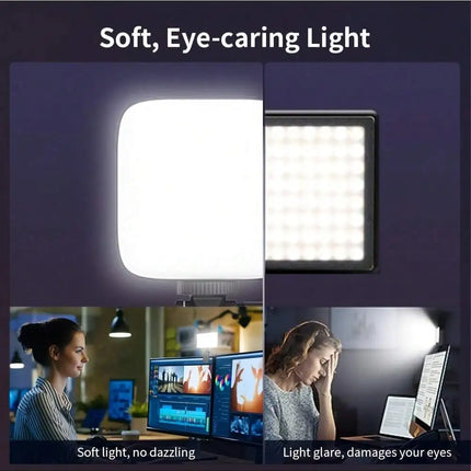 Rechargeable Selfie Light, Phone Fill Light with Clip, Portable Detachable Clip-On Video Light for Selfies, Makeup, Live Streaming, Suitable for Iphone, Android, iPad Smartphones