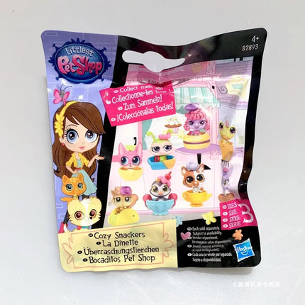 Hasbro Littlest Pet Shop LPS Blind Box Toy Cute Big Eyes Cat Dog Rabbit Model Pendant Animal Doll Mystery Box Toy Children Gift