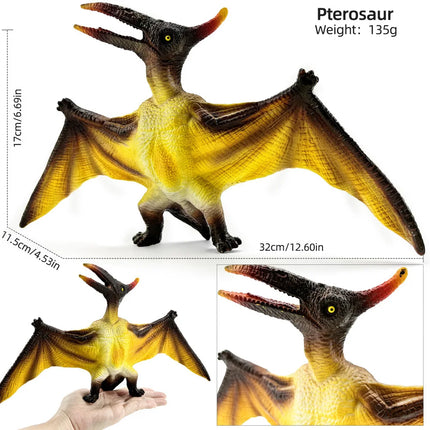 Jurassic Dinosaurs World Prehistoric Mosasaur Pterosaur Simulation Animals Model Action Figures PVC Toy For Kids Boy Gift