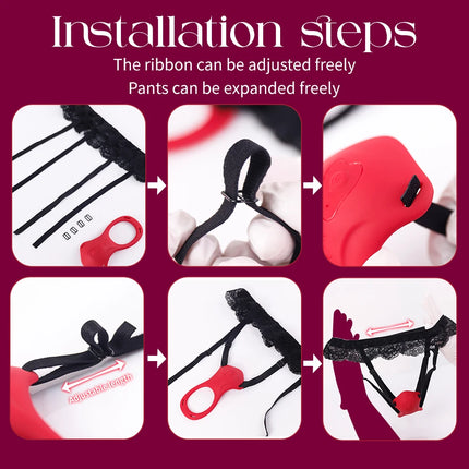 APP Controlled Vibrating Panty for Women, Wireless Remote Clit Stimulator Wearable Vibrator, Silicone Smart Sex Toy for Couples