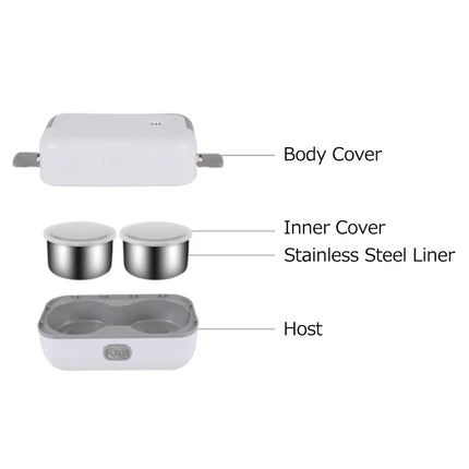 Electric Lunch Box Pluggable Heating Insulation Office Workers Portable Hot Vegetable Cooking Bento Lunch Box