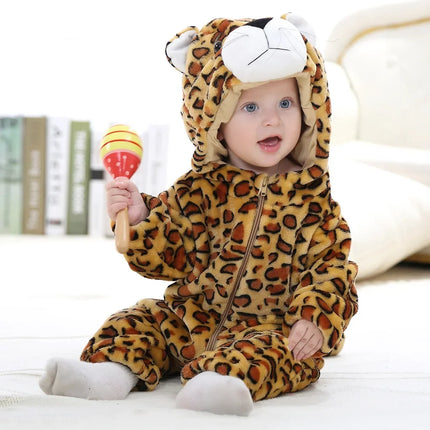 0 1 2 3 4 Years Kigurumi Pajamas for Toddler Baby Clothes Children Outfits Infant Dinosaur Unicorn Cat Robbit Cosplay Costumes