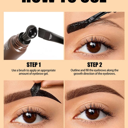 5 Colors Peel Off Eyebrow Gel Semi Permanent Brow Tint Waterproof Lasting Tattoo Peel Off Eyebrow Gel Tint Natural Brows Makeup