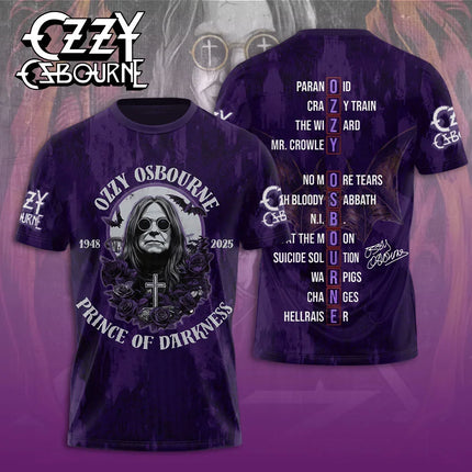 Hot Rock Ozzy Band 3d Printing T-shirt Men Women Fashion Hip Hop Short Sleeve Sports O-Neck Tops Tees For Men Clothes