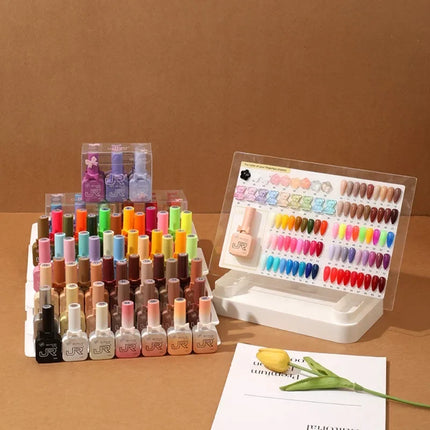15ml gel Nail Polish set Including Red Pink Nude Gel Polish Kit LED Soak Off Polish Home DIY top coat
