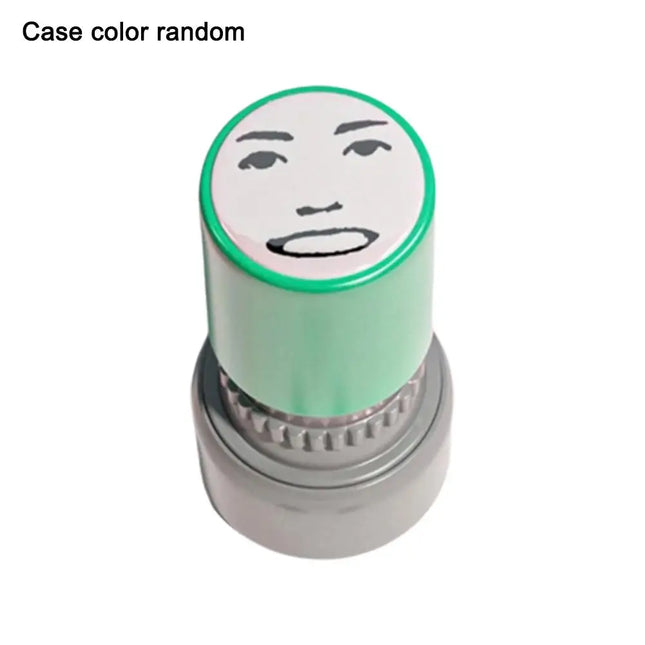 New Prank Trick Engraved Funny Seal Stamp Self-Inking Printing Kids Stamp Creative Novetly Face Memes Seal Clear Stamps