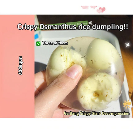 Creative Rice Dumpling Crispy Leather Ball Can Be Crushed Three Times Small Ball Giant Decompression Hand Ball Venting Toys