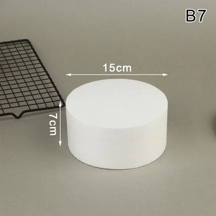 4/6/8/10 Inch Cake Foam Mould PS Foam Flower Decor Cake Dummy Practice Sugarcraft Model Lightweight DIY Decorations