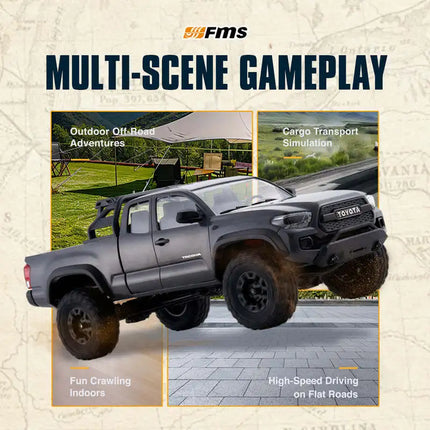 FMS Tacoma Officially Authorized Simulation Small Scale 1:24 4WD Remote Control Climbing Car RC Off-Road Vehicle FCX24M RTR