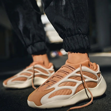 Men's Coconut Shoes Spring Hot Sale Of The Season New Casual Dad Shoes 700v3 Shape Trend Night Light Sports Shoes Lightweight...