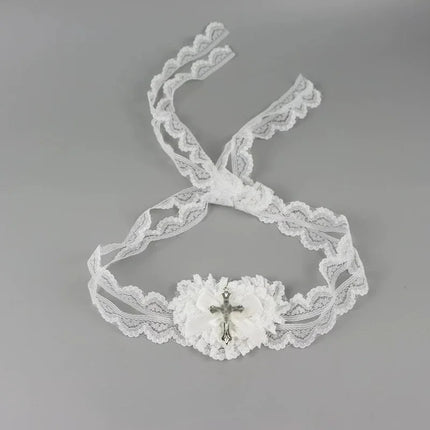 1/2Pcs Halloween Sweet Cool Punk Cross Eye Mask Lolita Dark Gothic Style Lace Bow Cosplay Accessories Women Bowknot Eye Mask