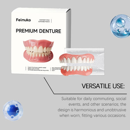2026 Adult Adjustable Denture Set Adjustable Snap-on Dentures Portable Braces Decorative Teeth Gap Oral Hygiene Care