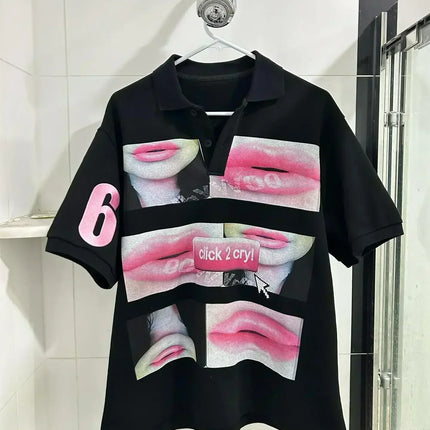 Vintage Sounds Collection Graphic T Shirts Goth Style Streetwear Harajuku Short Sleeve Y2k Tops Polo t shirt for men clothing