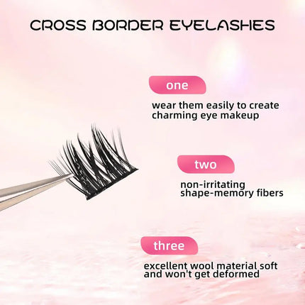 DIY Lash Extension Kit 120pcs Lash Clusters  8-16mm Individual Lashes Kit with Lash Bond and Seal, Tweezers for Self Use Makeup