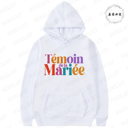 Winter Autumn Outerwears: Y2K Clothes Hooded Sweatshirts, Future Bride & Bridesmaid Picks for French Girls EVJF Single Farewell